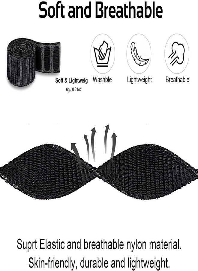 Olytop Fenix 6S / 6S Pro /7S / 5S / Instinct 2S Watch Bands, 20mm Hook & Loop Quick Dry Nylon Sport Wristband Replacement Strap for Garmin Fenix 6S Sapphire, Descent Mk2S, Fenix 5S Plus - Black+Grey - Image 4